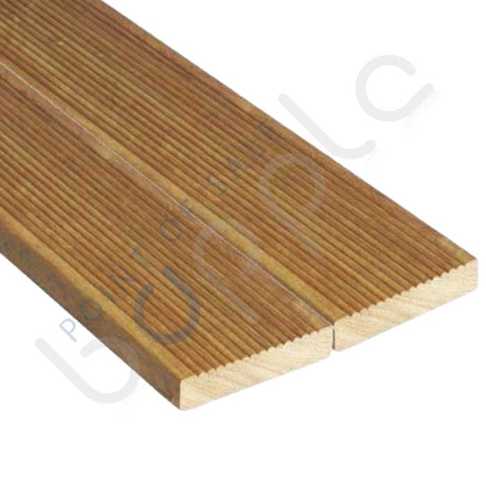 19 x 90 Balau Decking Reeded Kiln Dried 2.7 - 5.4m