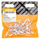 Blind Rivet Aluminum Large Flange 4.0X10Mm - Quantity: 30