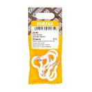 Cup Hook Round White 25Mm
