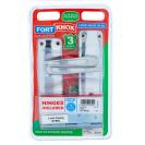 Three Lever Lock Handle, Copper Plated and Hinge