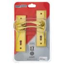 Two Lever Lock Set, Two Lever, #6 Sari, Brass Plated