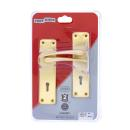 Two Lever Lock Set, Two Lever, #6 Sinteni, Aluminum Gold