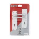 Two Lever Lock Set, Two Lever, #6 Protea, Aluminum Silver