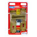 Two Lever Lock Handle, Aluminum, Gold