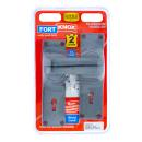 Two Lever Lock Handle, Aluminum, Satin Chrome Texture