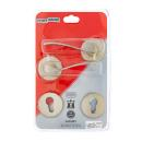 Exterior Profile Round Set, #6 Fire-Star, Satin Nickel and Brass Plated