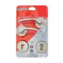 Aristata Satin and Black Nickel Euro Profile Handle Lock Set with Round Shaft