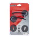 Anouk Matte Black Euro Profile Handle Lock Set with Round Shaft