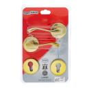 Didieri Brass Plated Euro Profile Handle Lock Set with Round Shaft