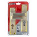 1S Vindis Satin Nickel and Brass Plated Bathroom Set