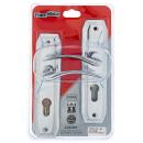 Allardi Style Door Lever Set - Chrome Plated - Euro Profile Lever Set