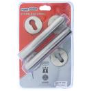 Rose Tang Door Lever Set - Stainless Steel - Euro Profile Lever Set