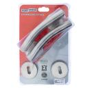 Rose Pike Door Lever Set - Stainless Steel - 2 Lever Set