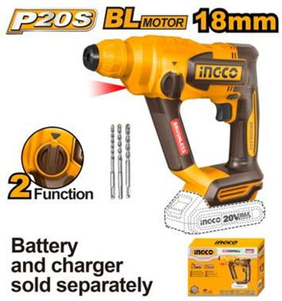 20V Lithium-Ion rotary hammer
