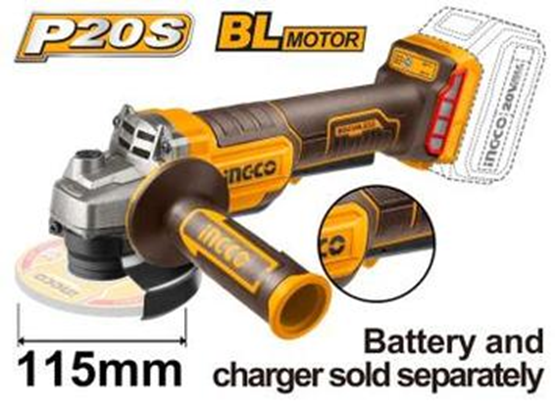 20V Lithium-Ion angle grinder