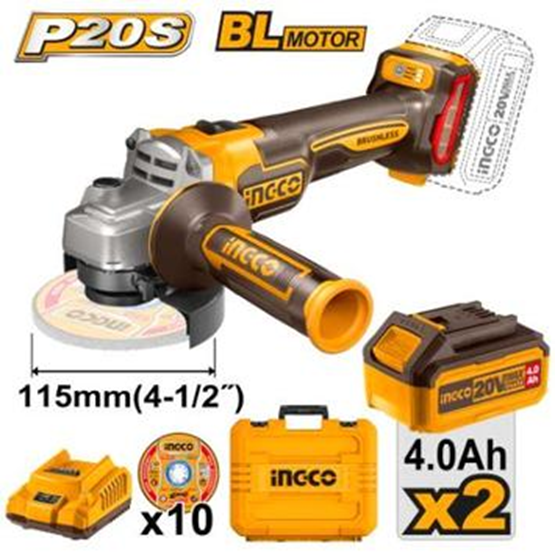 20V Lithium-Ion angle grinder