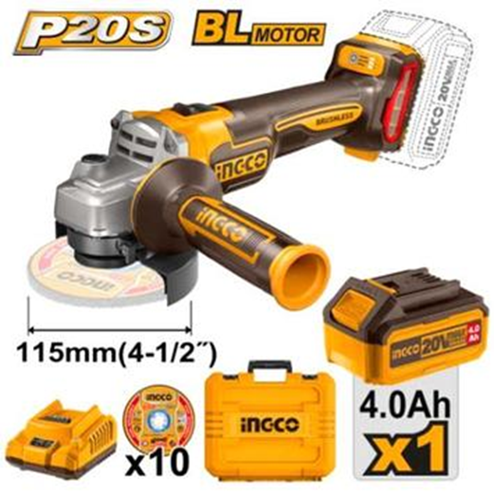 20V Lithium-Ion angle grinder