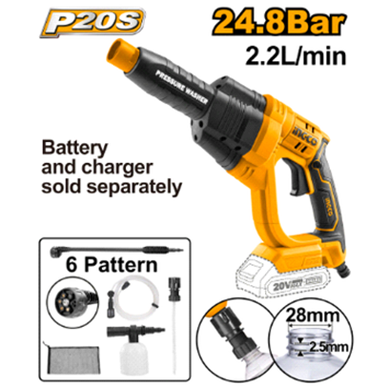 20V Lithium-Ion Pressure Washer