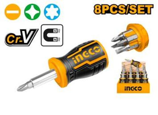 8 IN 1 Stubby Screwdriver Set