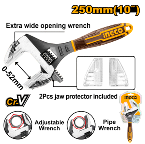 2 IN 1 adjustable wrench