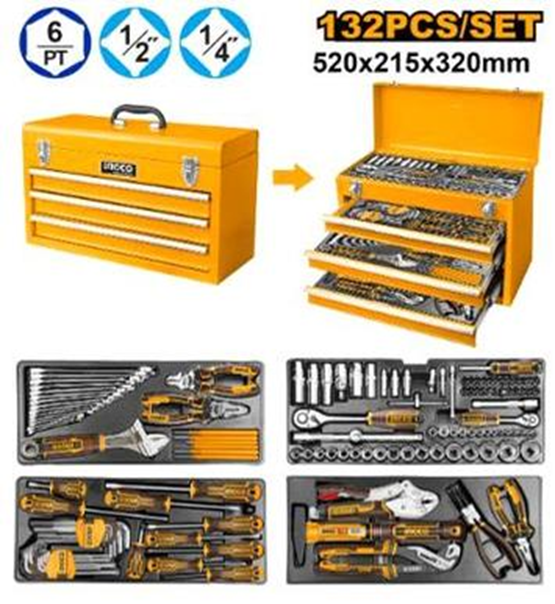 132 Piece tool chest set