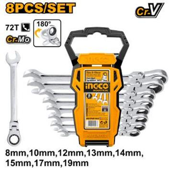 Flexible Ratchet Spanner Set