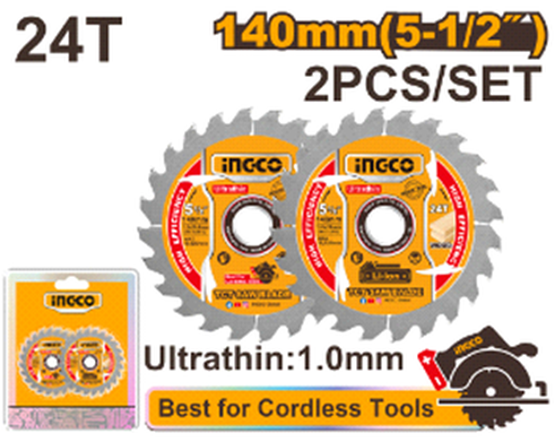Ultra-thin TCT saw blade set
