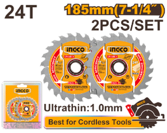 Ultra-thin TCT saw blade set