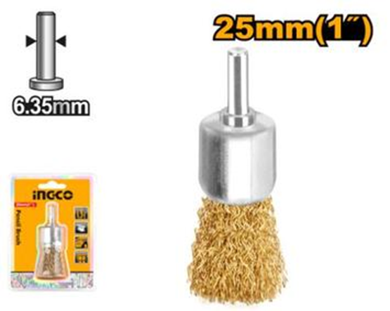 Wire Brush End + Shank