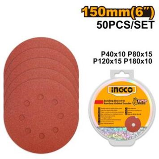 Sanding sheet for random orbital sander