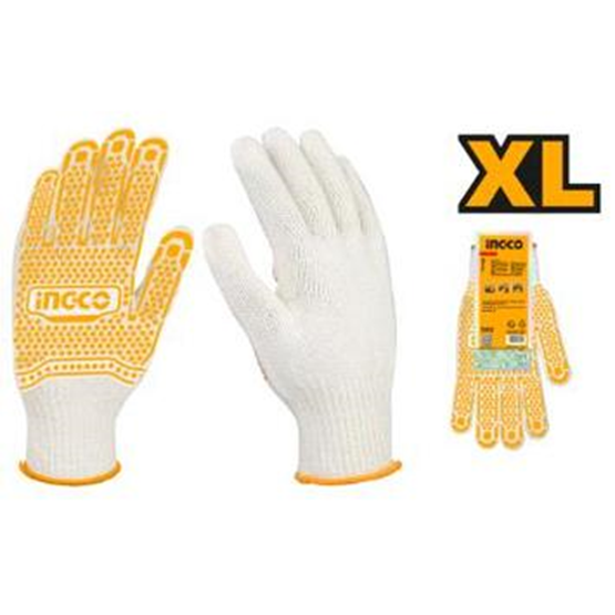 Knitted &amp; PVC Dots Gloves