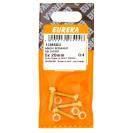 Steel Machine Screw with Nut Cheese Head 5x20mm (Pack of 4)