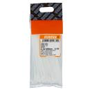 Cable Tie White 2.5x100mm (Pack Of 100)