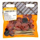 Roof Seal Nail &amp; Brown Cap 3.55x65mm (Pack Of 10)