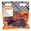 Roof Seal Nail &amp; Brown Cap 5.00x90mm (Pack Of 8)