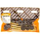 Roof Seal Nail &amp; Chrome Cap 5.00x120mm (Pack Of 15)