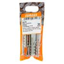 [3K70] Wall Plug &amp; Screw 5.5X75Mm P10 – Quantity: 4