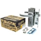 [FAB31L] Three Lever Lock Handle, Aluminum, Satin Chrome, Keen Left