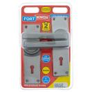 [M1E10] Two Lever Lock Handle, Polypropylene, Eco Satin Chrome