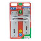 [M1I40] Three Lever Lock Handle, Eco Chrome