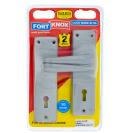 [M2A11U] Two Lever Lock Handle, Polypropylene, Satin Chrome