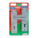 [M3A11U] Three Lever Lock Handle, Satin Chrome