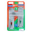 [M3E25U] Three Lever Lock Handle, Aluminum, Satin Chrome