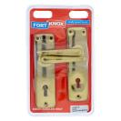 [M3G35U] Handle, Plated Steel, Brass Plated