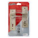 [M5C11U] Two Lever Lock Set, Two Lever, #6 Peyote, Iron Satin Nickel