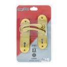 [M5E41U] Two Lever Lock Set, Two Lever, #6 Decora, Brass Plated