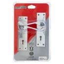 [M5G41U] Two Lever Lock Set, Two Lever, #6 Eve, Cast Zinc, Copper Plated