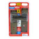 [M6I30] Two Lever Lock Handle, Aluminum, Antique Texture