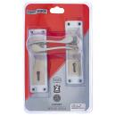 [M7A10] Two Lever Lock Set, #6 Wild-Star, Satin Nickel and Copper Plated