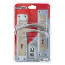 [M7D20] Three Lever Lock Set, #8 Arum, Satin Nickel and Copper Plated